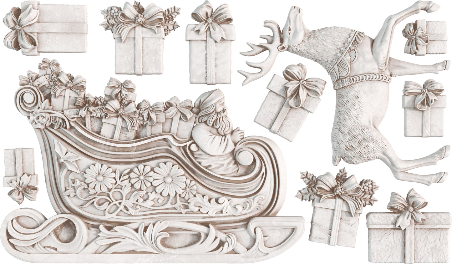 IOD Santa's Sleigh Mould *Retired*