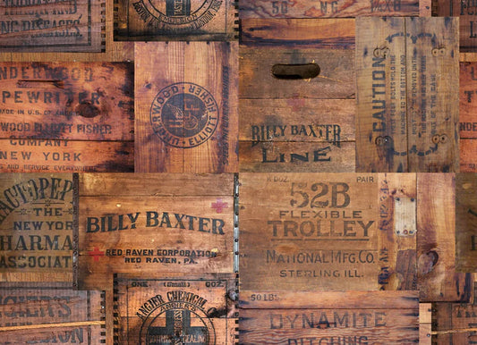 Roycycled Crate Collage Decoupage Paper