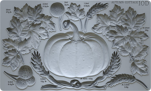 IOD Autumn Cottage Mould *Retired*