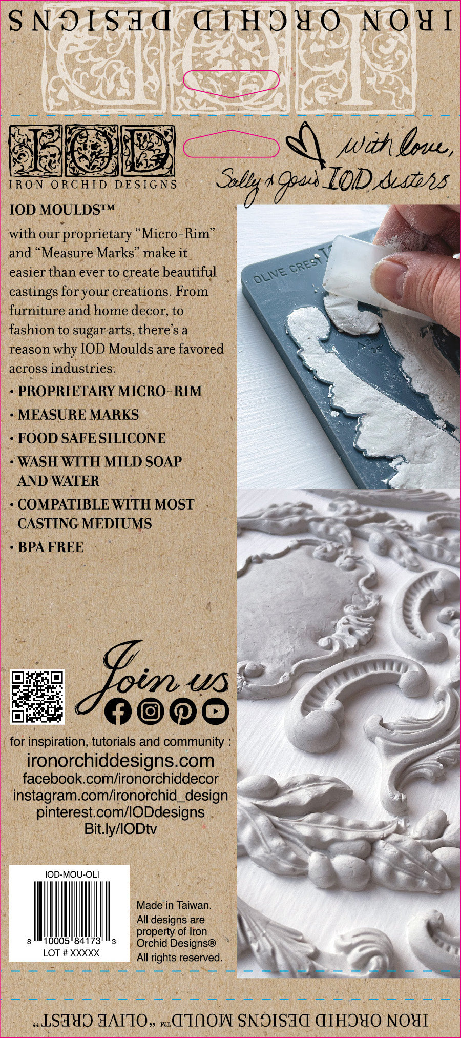 IOD Olive Crest Mould