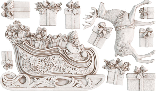 IOD Santa's Sleigh Mould *Retired*