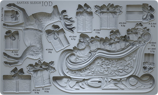 IOD Santa's Sleigh Mould *Retired*