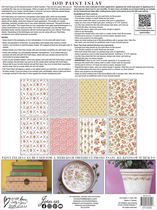 Ditsy Blooms Paint Inlay